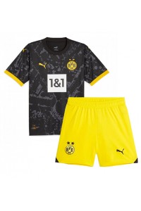 Borussia Dortmund Babytruitje Uit tenue Kind 2023-24 Korte Mouw (+ Korte broeken)